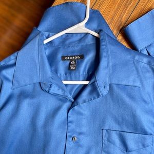 Royal blue - men’s button down dress shirt